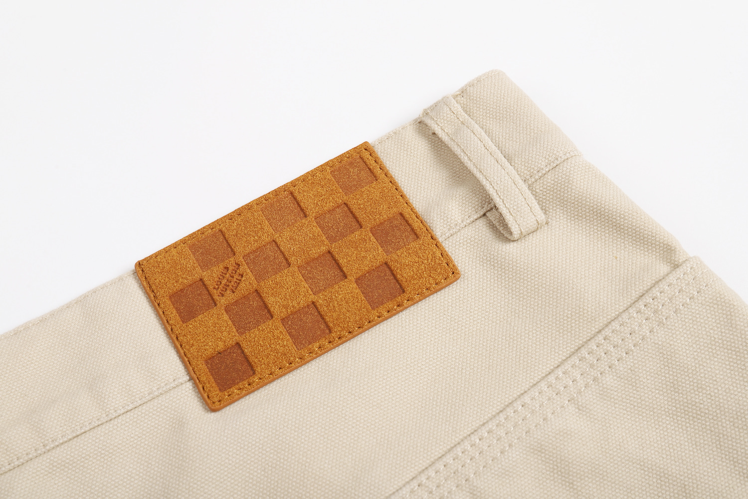 LOUIS VUITTON  路易威登 LV 直筒伐木牛仔裤 裤子 长裤 卡其色 B0 