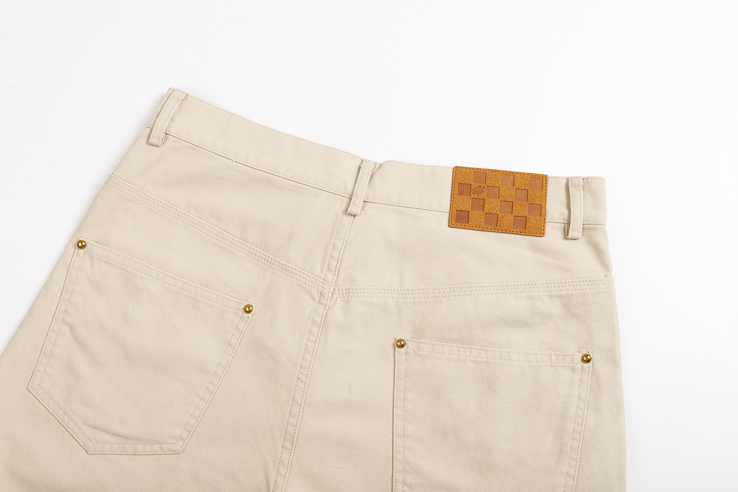 LOUIS VUITTON  路易威登 LV 直筒伐木牛仔裤 裤子 长裤 卡其色 B0 