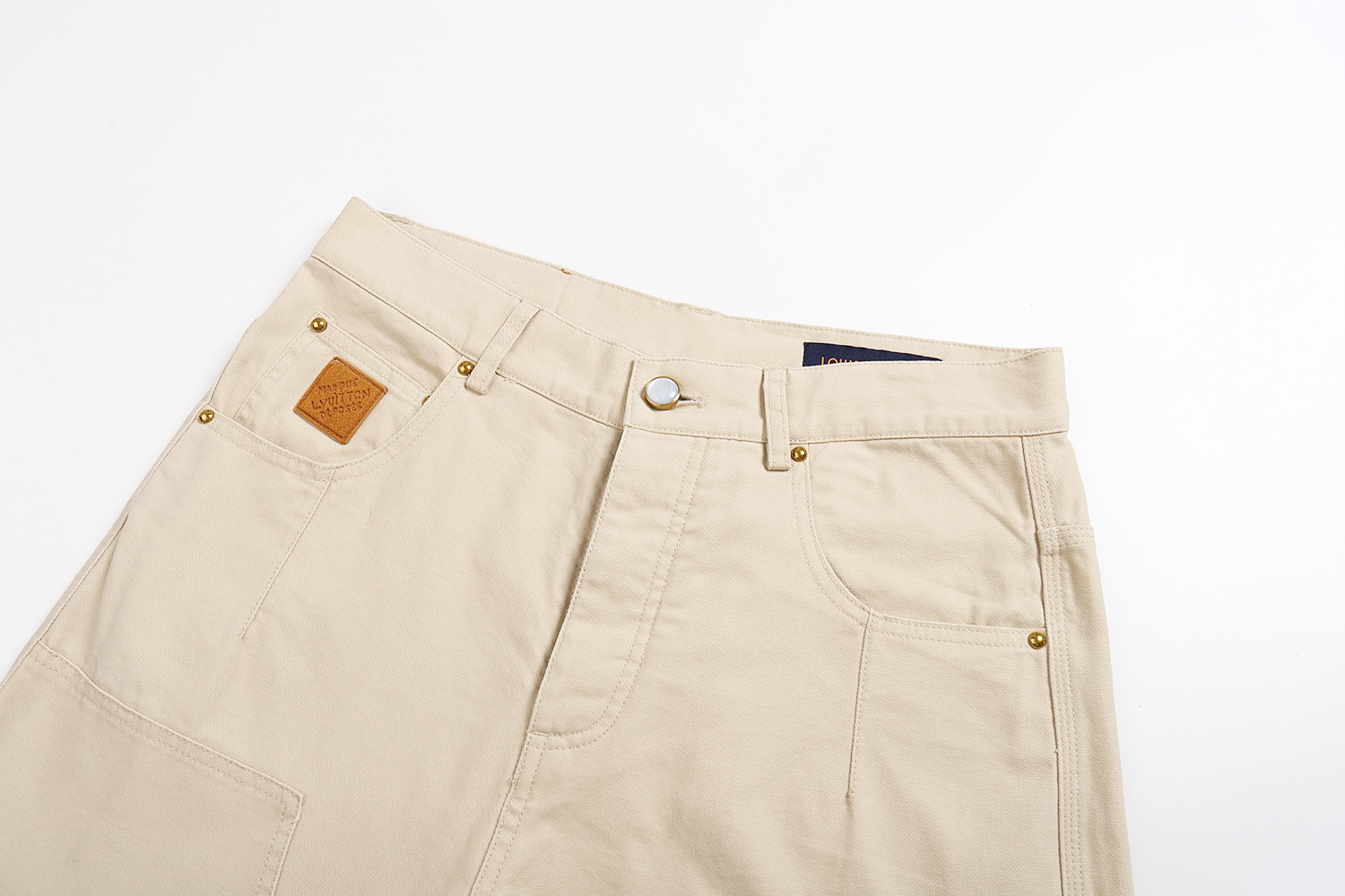 LOUIS VUITTON  路易威登 LV 直筒伐木牛仔裤 裤子 长裤 卡其色 B0 