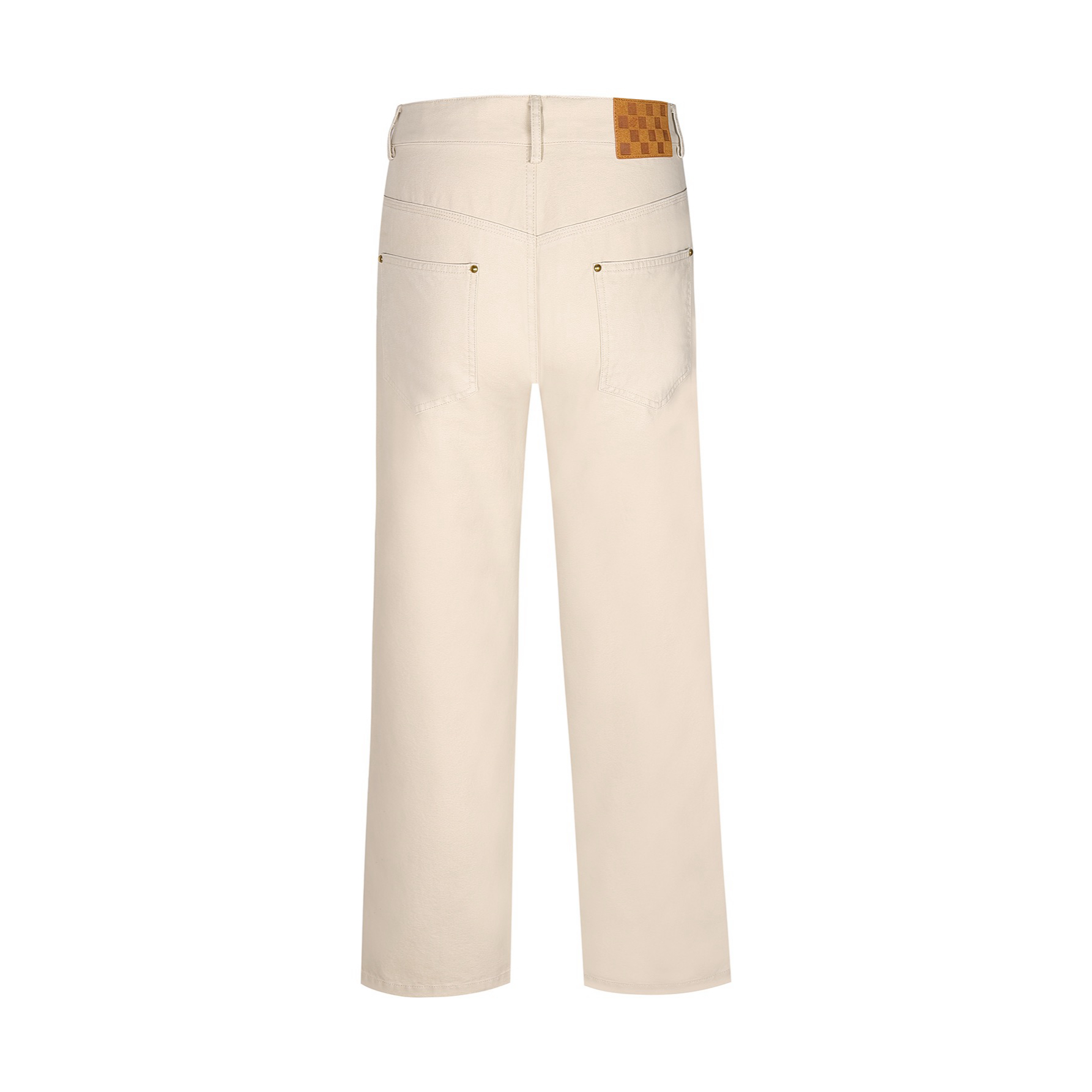 LOUIS VUITTON  路易威登 LV 直筒伐木牛仔裤 裤子 长裤 卡其色 B0 