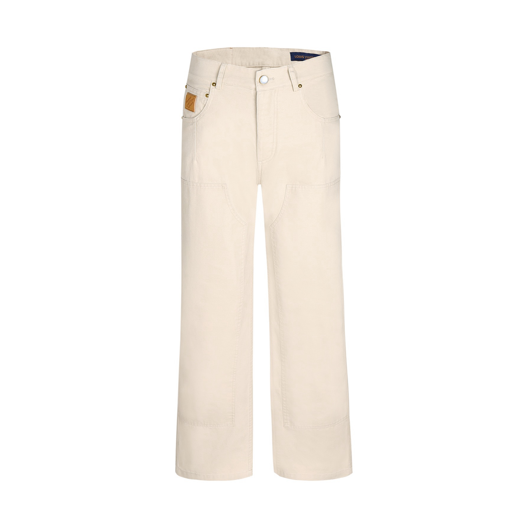 LOUIS VUITTON  路易威登 LV 直筒伐木牛仔裤 裤子 长裤 卡其色 B0 