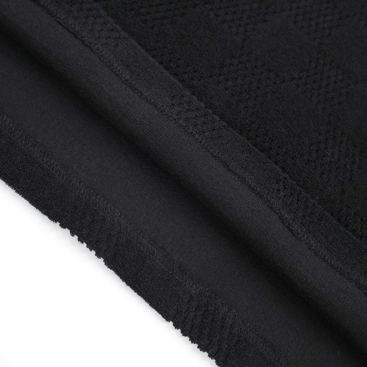 LOUIS VUITTON 路易威登 LV 毛巾棉棋盘格 T恤 短袖 黑色 A5 1AFRBJ