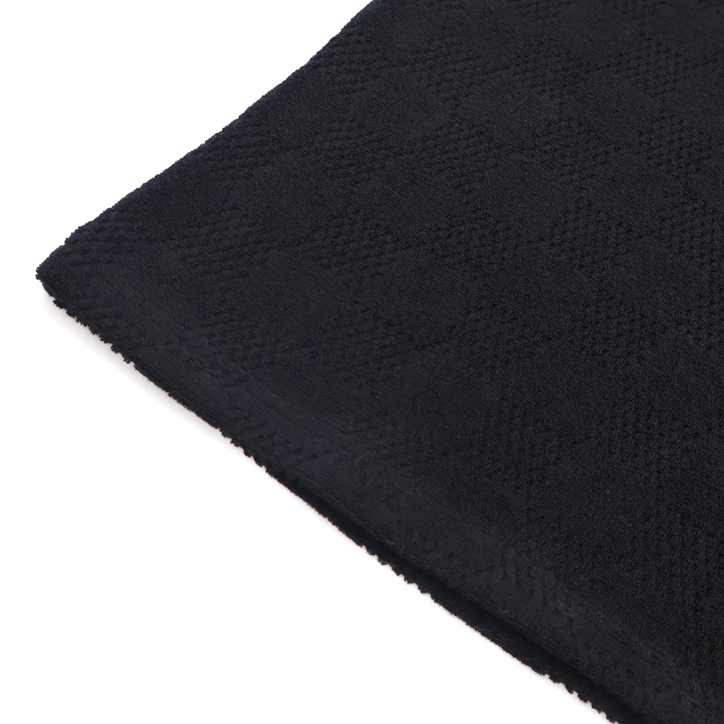 LOUIS VUITTON 路易威登 LV 毛巾棉棋盘格 T恤 短袖 黑色 A5 1AFRBJ