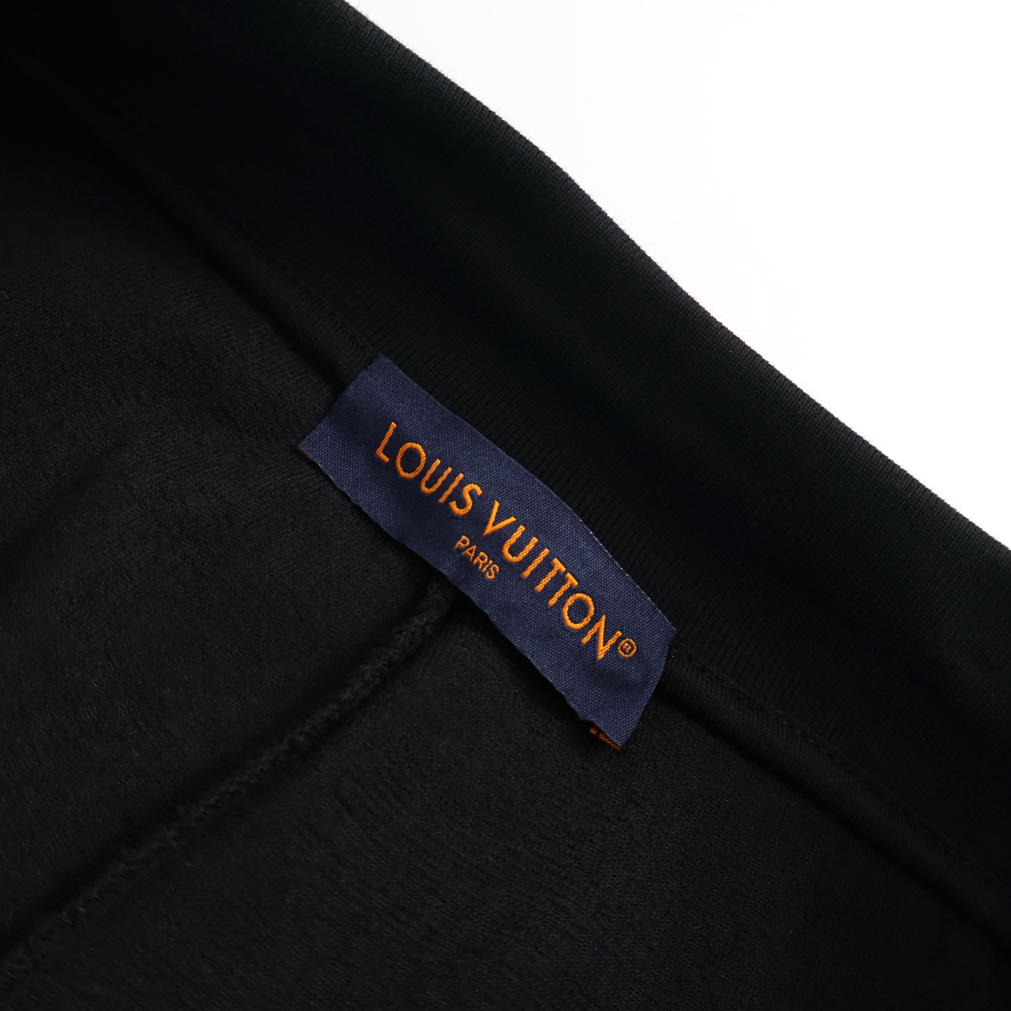 LOUIS VUITTON 路易威登 LV 毛巾棉棋盘格 短裤 休闲裤 裤子 五分裤 黑色 A5 1AFRBS