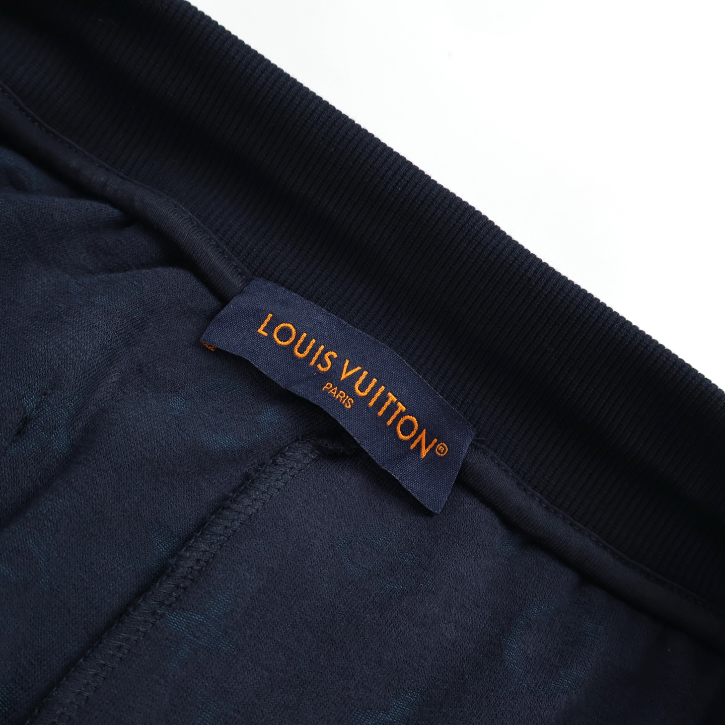 LOUIS VUITTON 路易威登 LV 毛巾棉字母压花 短裤 休闲裤 裤子 五分裤 蓝色 A5 1AHUX6