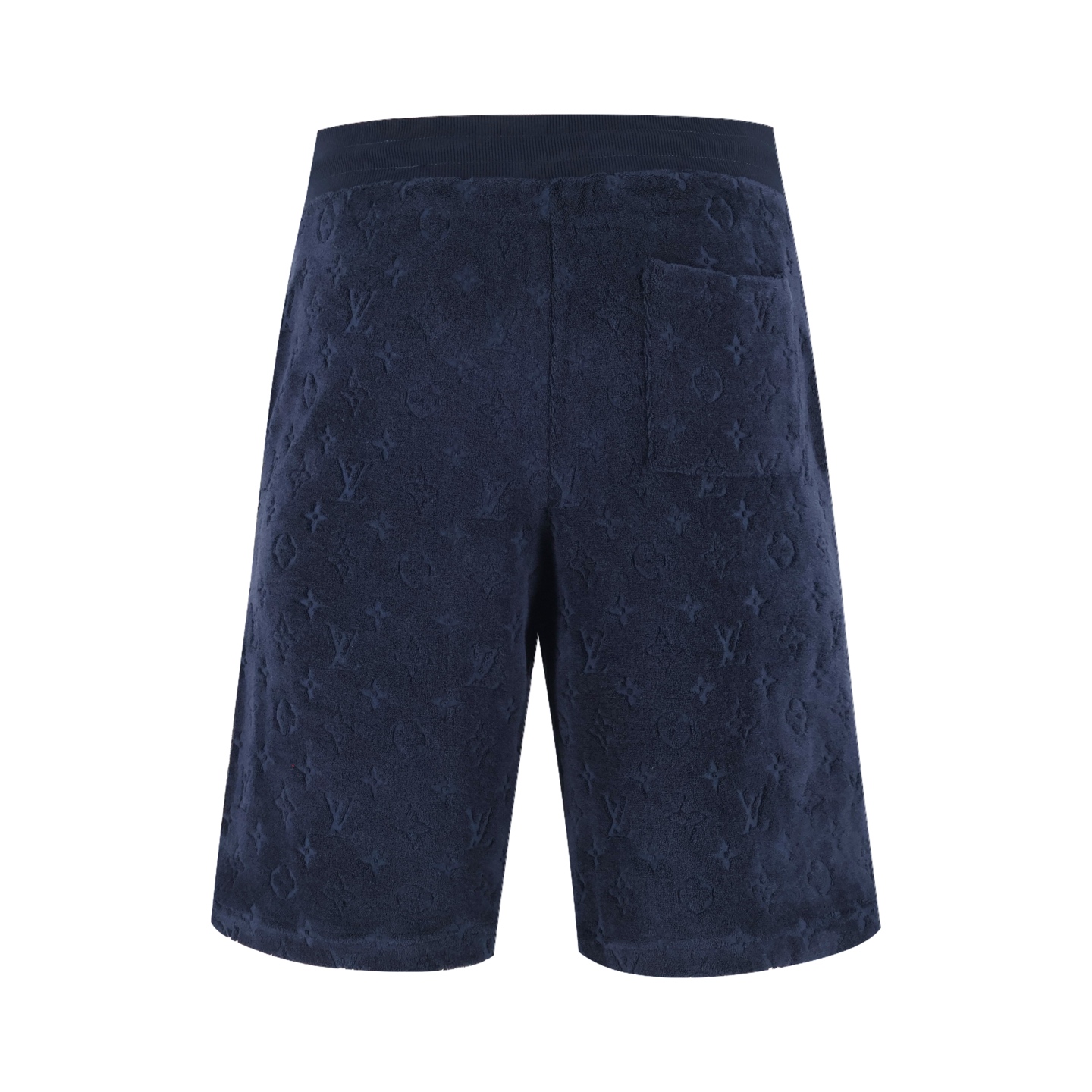 LOUIS VUITTON 路易威登 LV 毛巾棉字母压花 短裤 休闲裤 裤子 五分裤 蓝色 A5 1AHUX6