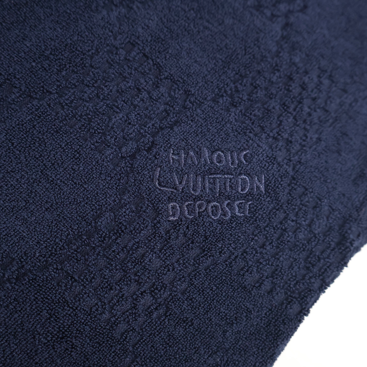 LOUIS VUITTON 路易威登 LV 毛巾棋盘格 短裤 休闲裤 裤子 五分裤 蓝色 A5 1AGIM7