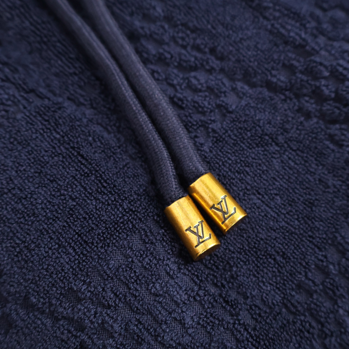 LOUIS VUITTON 路易威登 LV 毛巾棋盘格 短裤 休闲裤 裤子 五分裤 蓝色 A5 1AGIM7