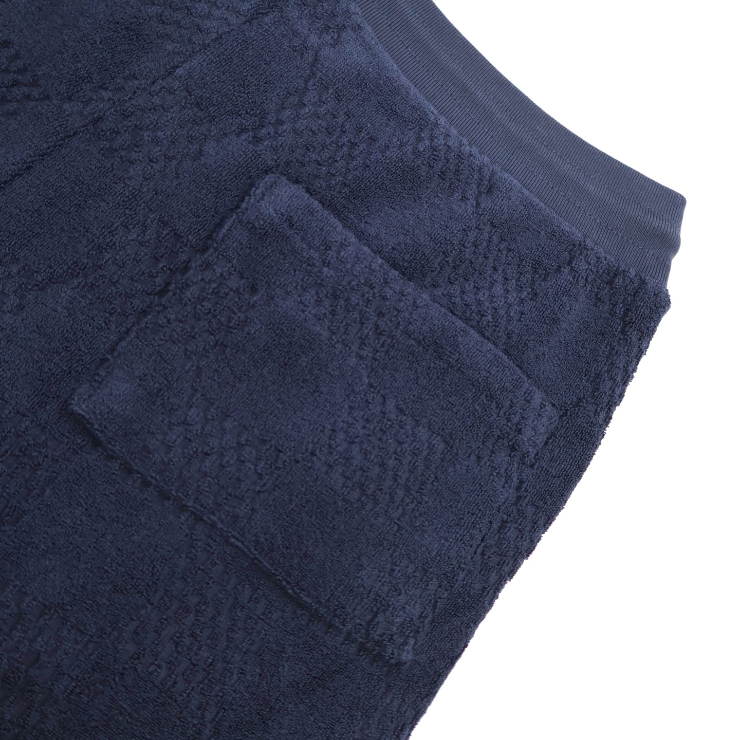 LOUIS VUITTON 路易威登 LV 毛巾棋盘格 短裤 休闲裤 裤子 五分裤 蓝色 A5 1AGIM7