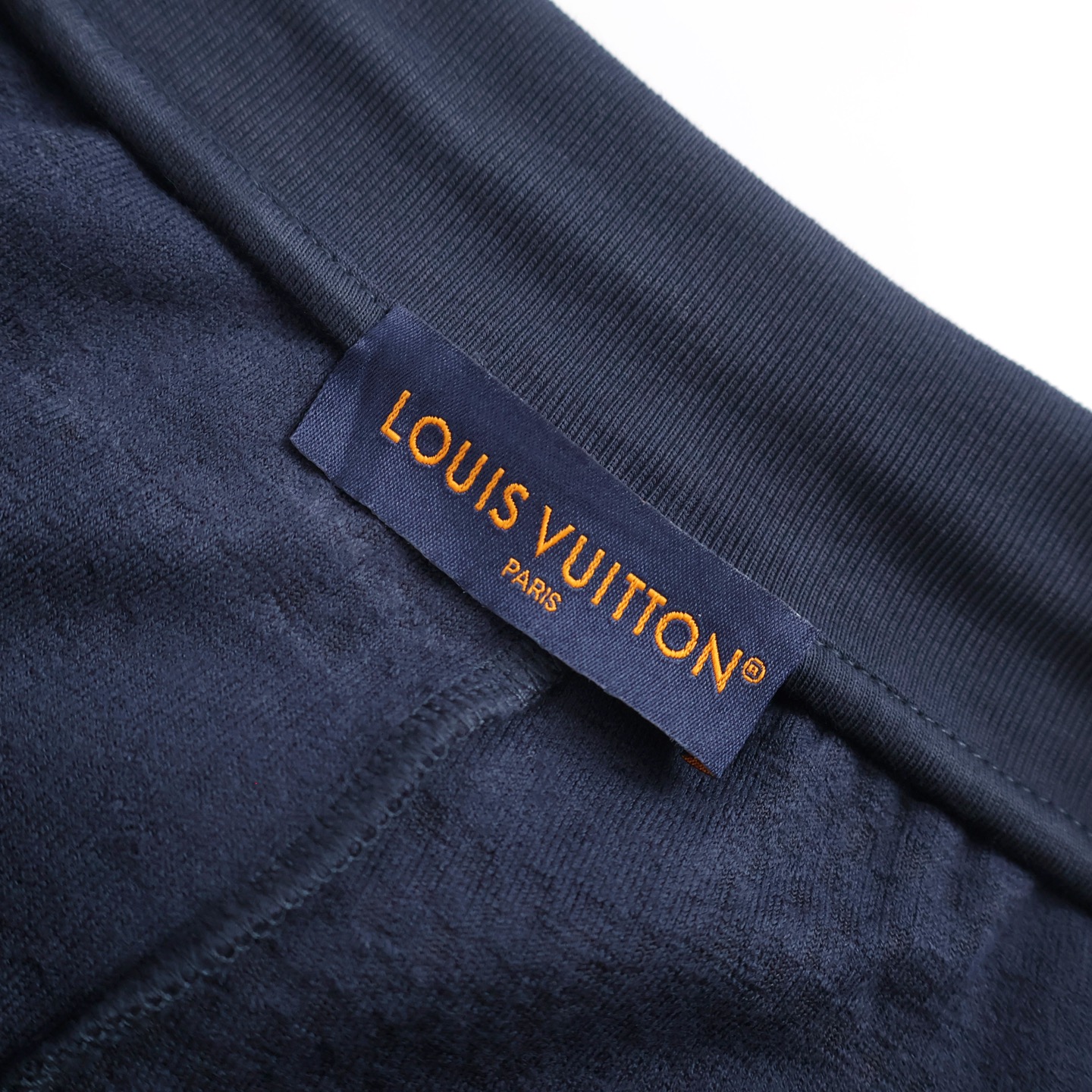 LOUIS VUITTON 路易威登 LV 毛巾棋盘格 短裤 休闲裤 裤子 五分裤 蓝色 A5 1AGIM7