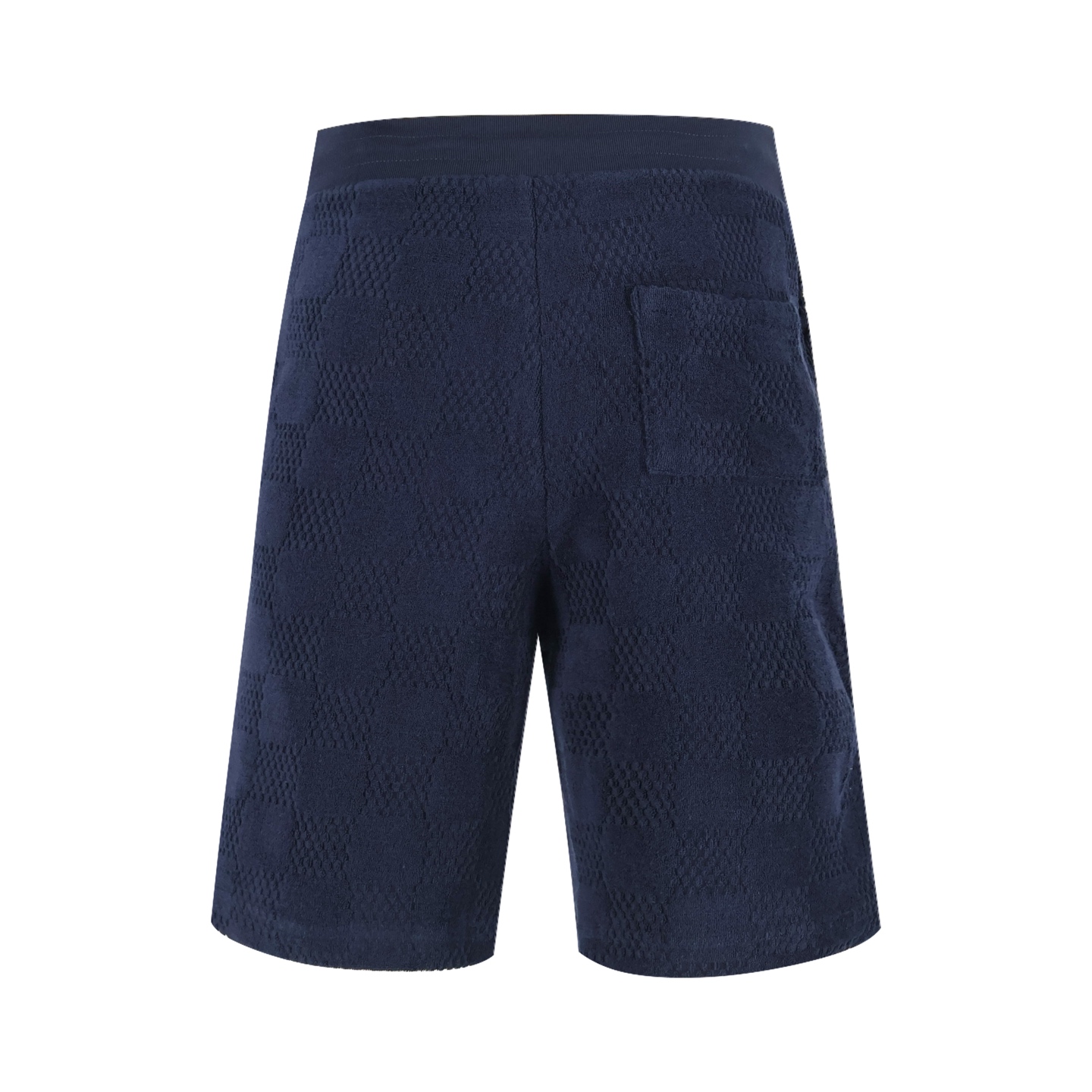 LOUIS VUITTON 路易威登 LV 毛巾棋盘格 短裤 休闲裤 裤子 五分裤 蓝色 A5 1AGIM7