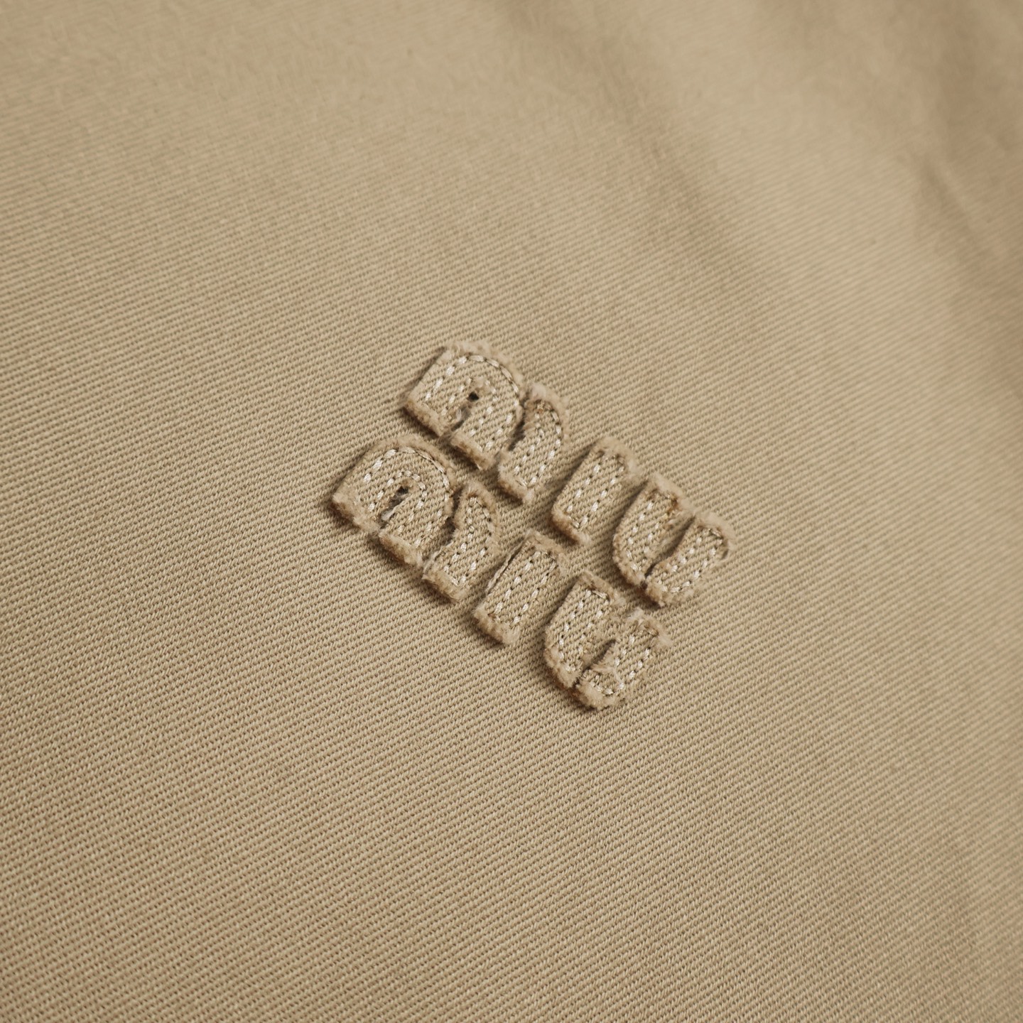 MIU MIU 缪缪 logo徽标可拆卸格纹领子拉链飞行员夹克 外套 长袖 B5 ML1216-1UPX-F0065-S-OOO