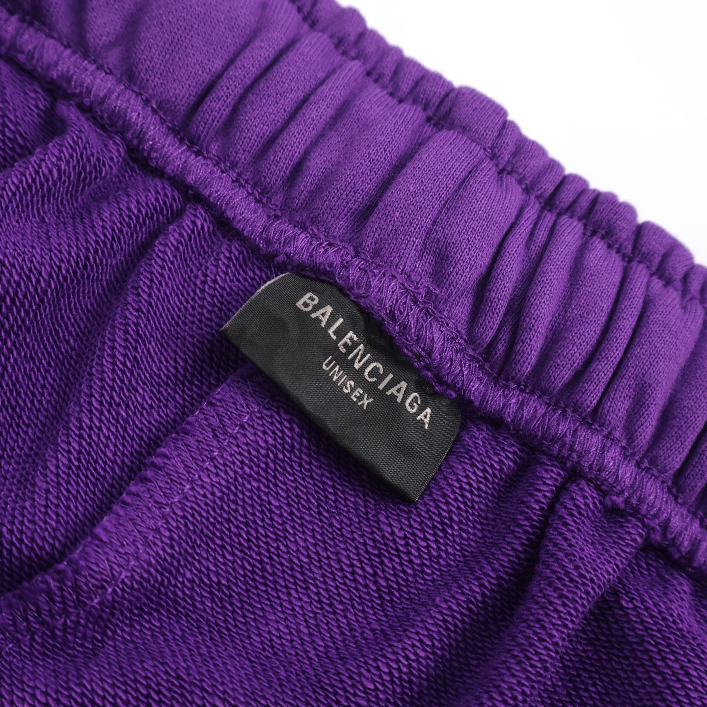 Balenciaga 巴黎世家  刺绣圆环松紧腰运动裤 短裤 裤子 休闲裤 紫色 白色 A2 