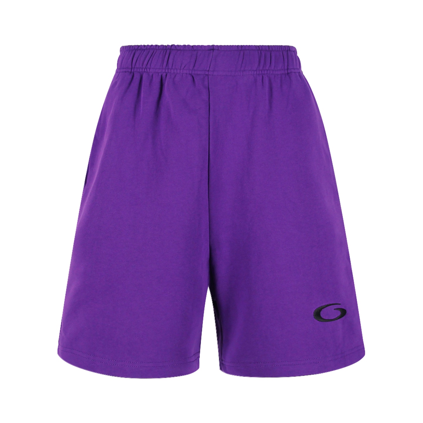 Balenciaga 巴黎世家  刺绣圆环松紧腰运动裤 短裤 裤子 休闲裤 紫色 白色 A2 