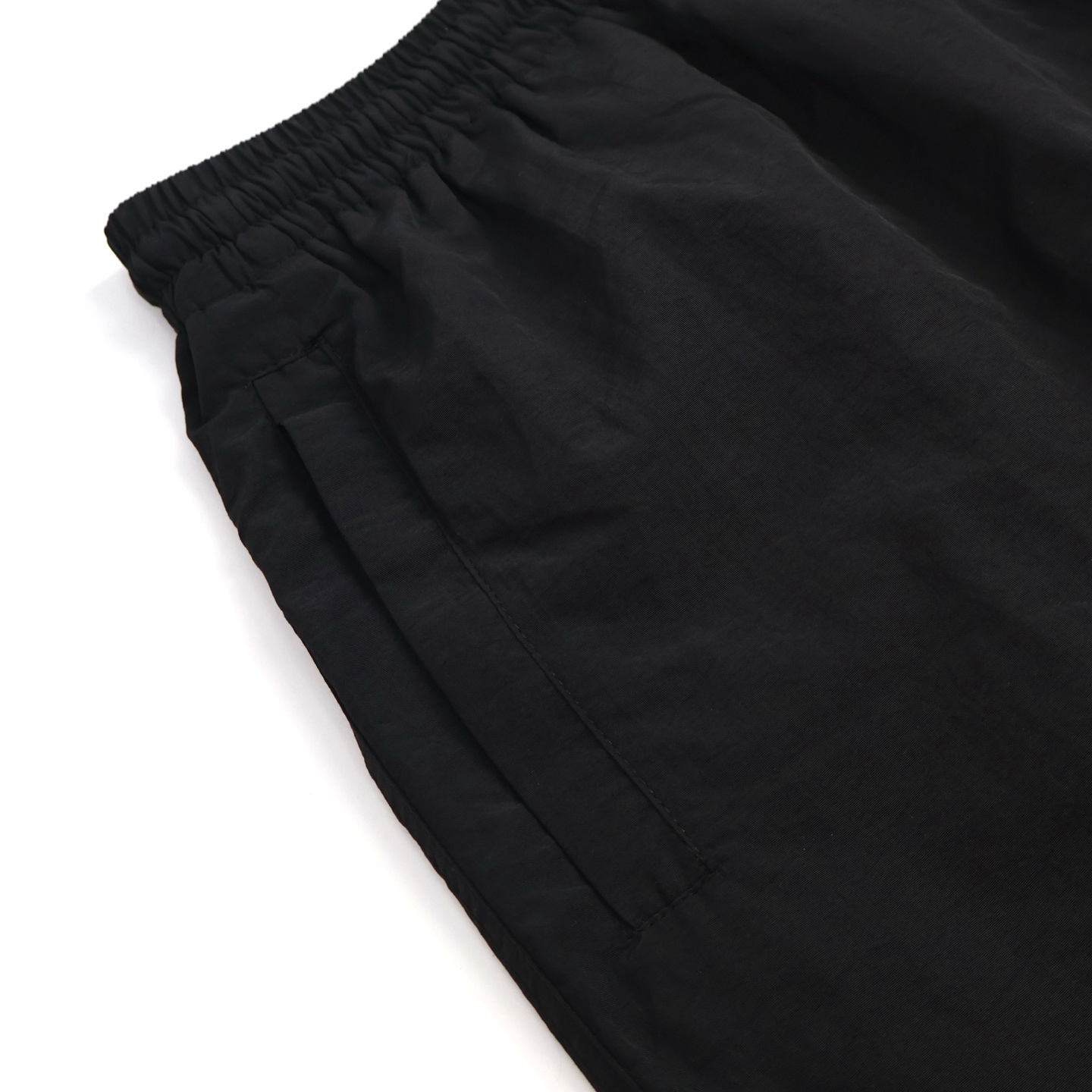 Balenciaga 巴黎世家  3B刺绣字母logo松紧腰运动裤 短裤 裤子 休闲裤 黑色 A2 