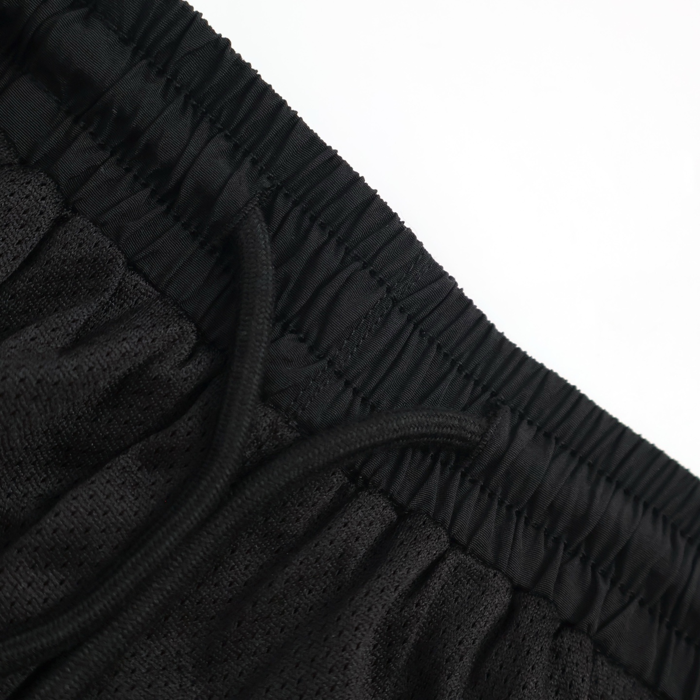 Balenciaga 巴黎世家  3B刺绣字母logo松紧腰运动裤 短裤 裤子 休闲裤 黑色 A2 