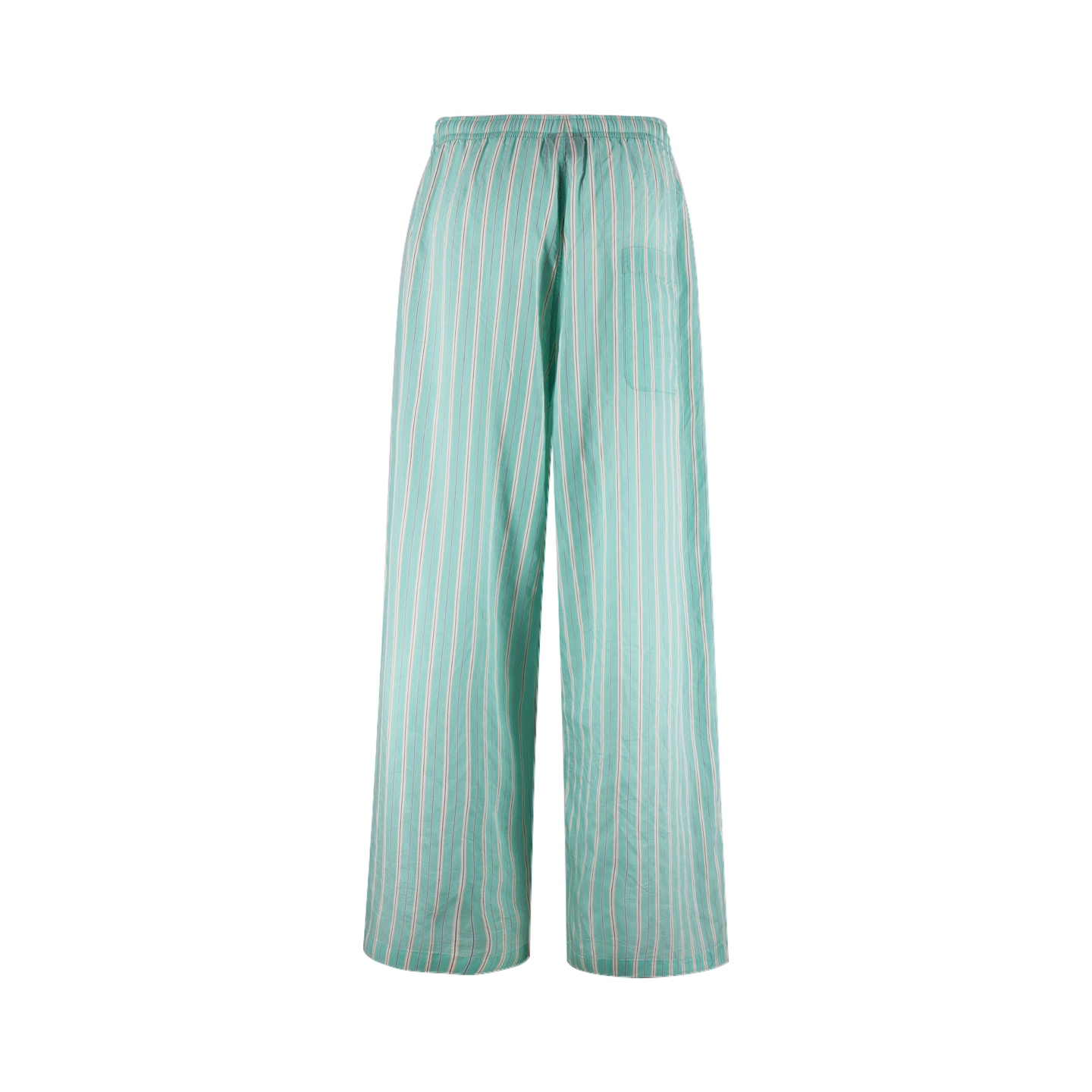 Balenciaga 巴黎世家 竖条纹松紧腰运动裤 长裤 裤子 休闲裤 绿色 A5 838817TSM033048