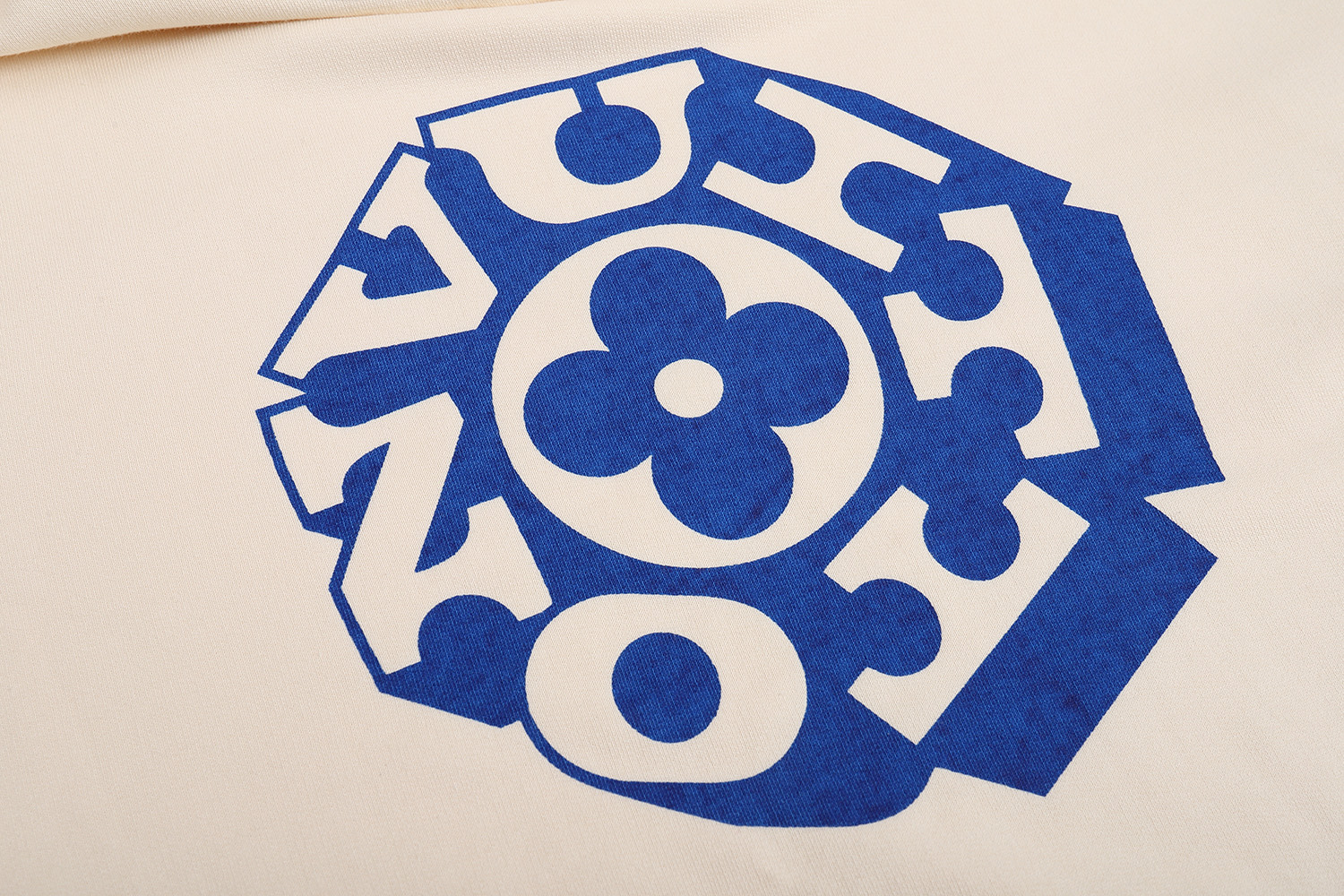 LOUIS VUITTON 路易威登 LV 字母logo印花连帽卫衣 外套 长袖 白色 A5 1AIMLP