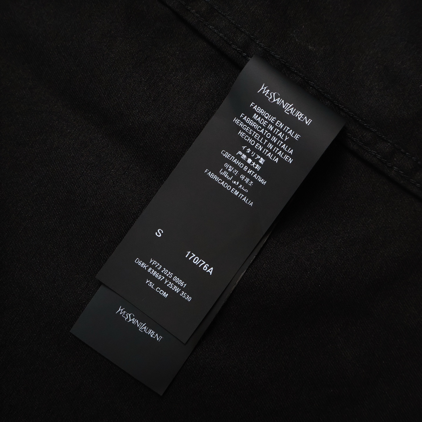 SAINT LAURENT 圣罗兰 口袋字母logo刺绣单排扣衬衫 外套 长袖 绿色 黑色 B0 838697Y253W3530