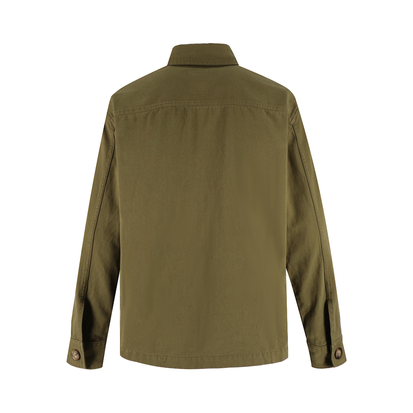 SAINT LAURENT 圣罗兰 口袋字母logo刺绣单排扣衬衫 外套 长袖 绿色 黑色 B0 838697Y253W3530