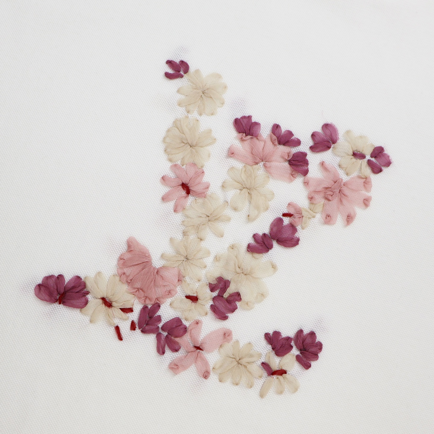 LOUIS VUITTON 路易威登 LV Nigo 联名款 樱花刺绣 T恤 短袖 白色 A5 1AIMKD