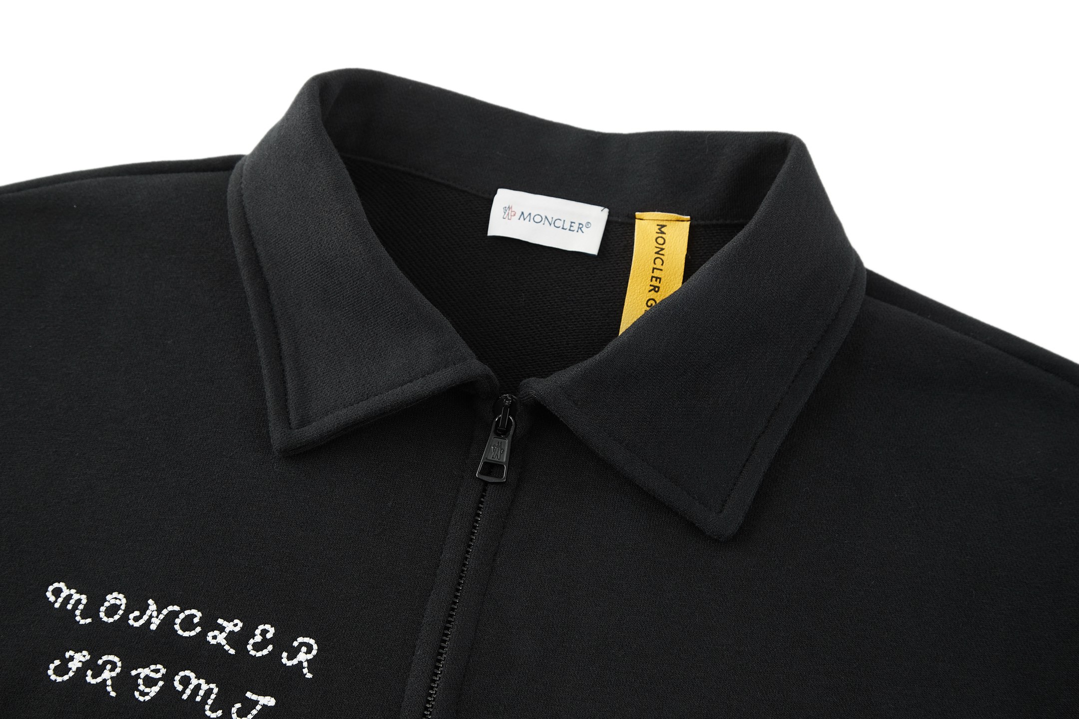 Moncler 蒙口 藤原浩联名 字母logo半拉链翻领卫衣 秋冬 外套 黑色 A5 K109U8G00004M5214999