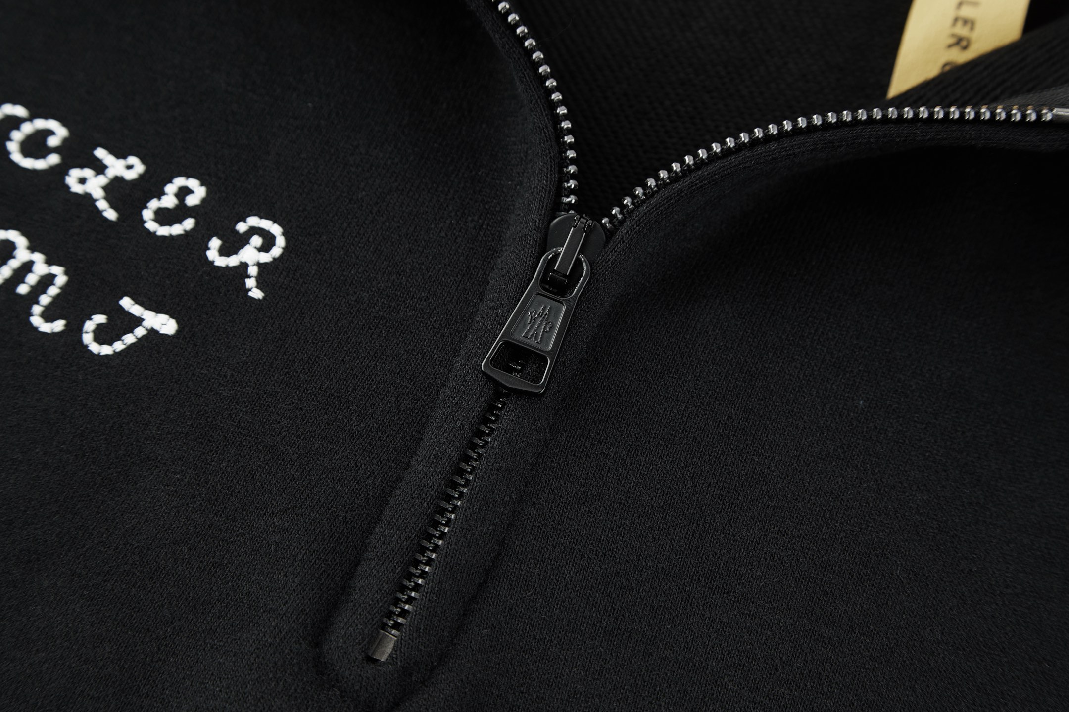 Moncler 蒙口 藤原浩联名 字母logo半拉链翻领卫衣 秋冬 外套 黑色 A5 K109U8G00004M5214999