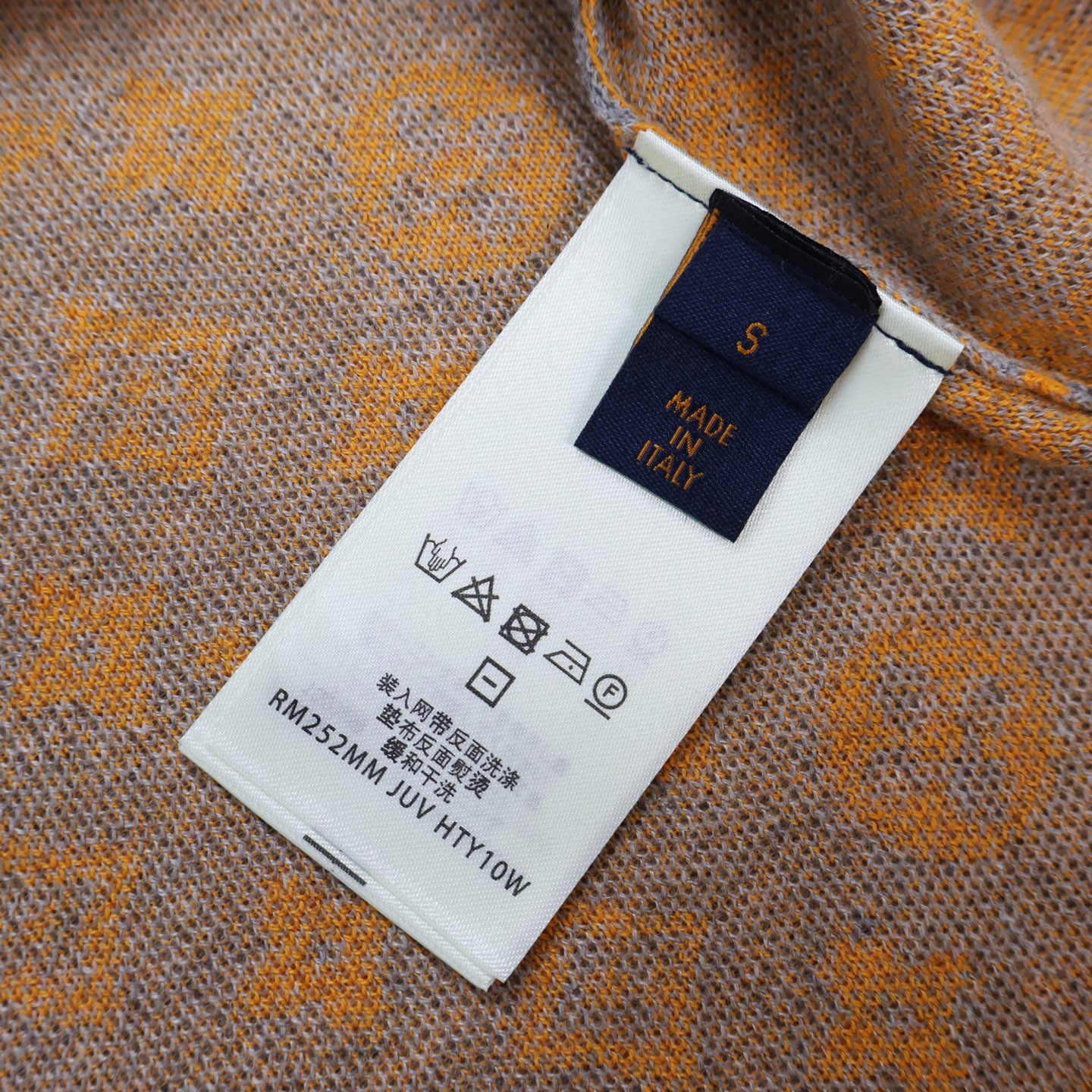 LOUIS VUITTON 路易威登 LV 橙字提花毛织 T恤 短袖 A5 1AHVPC