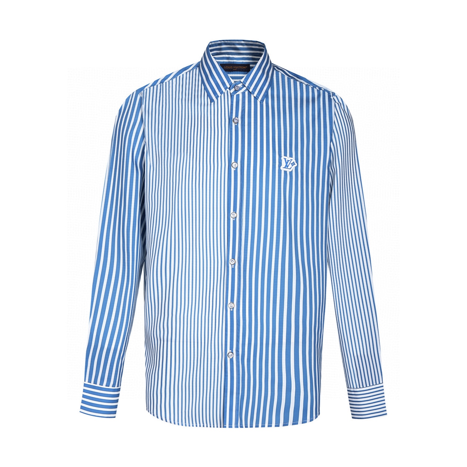 LOUIS VUITTON 路易威登 拼接条纹衬衫 外套 蓝色 A5 1AHVWM