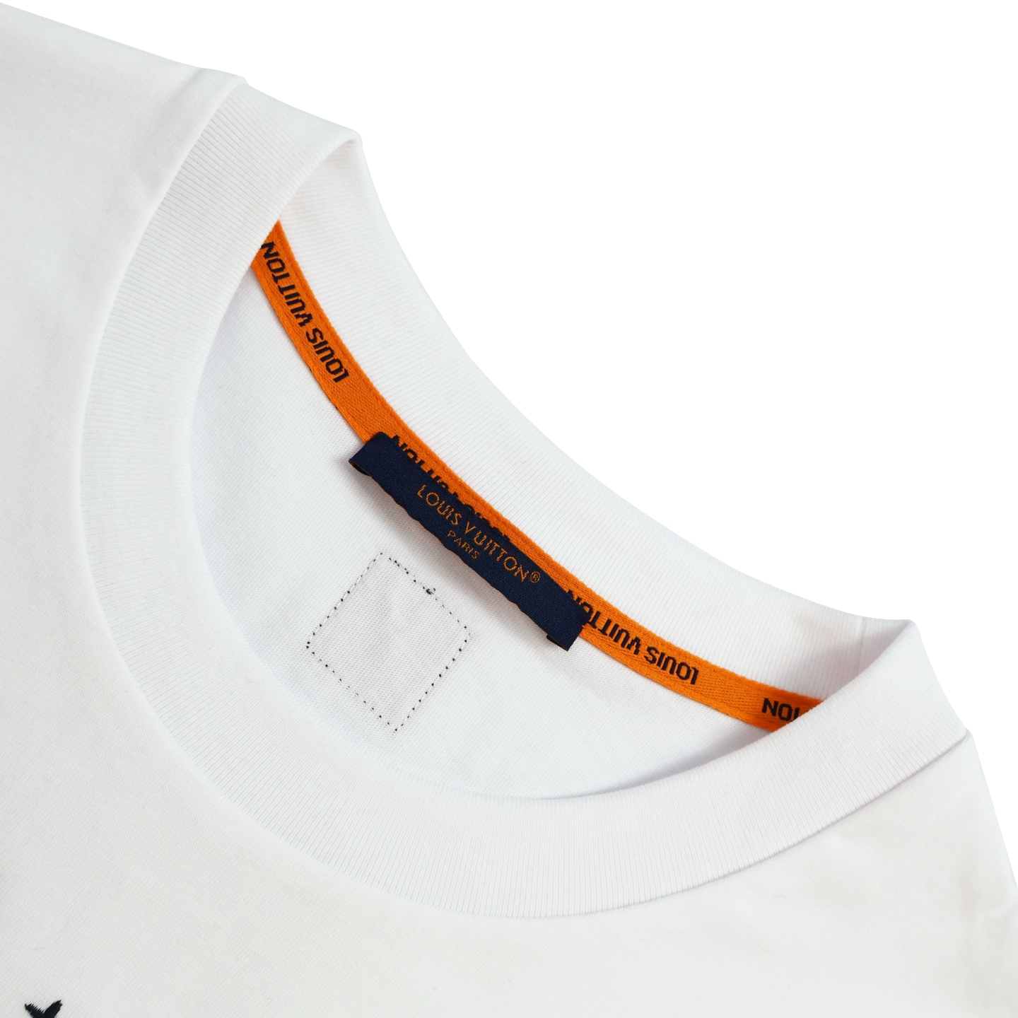 LOUIS VUITTON 路易威登 LV Nigo联名款 龙虾图案字母刺绣T恤 短袖 白色 蓝色 A5 1AIMKT