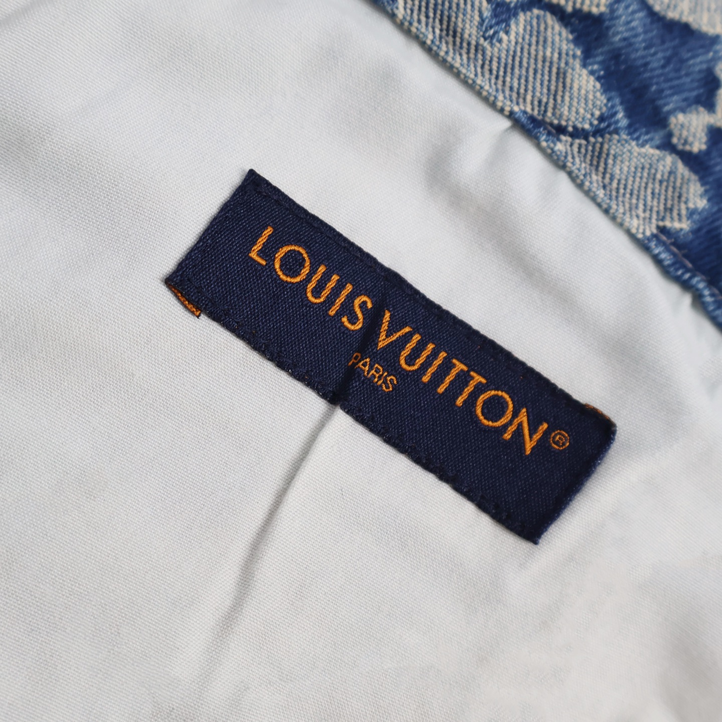 LOUIS VUITTON 路易威登 LV Nigo 联名款 满印牛仔裤 裤子 长裤 蓝色 B0 1AILS3