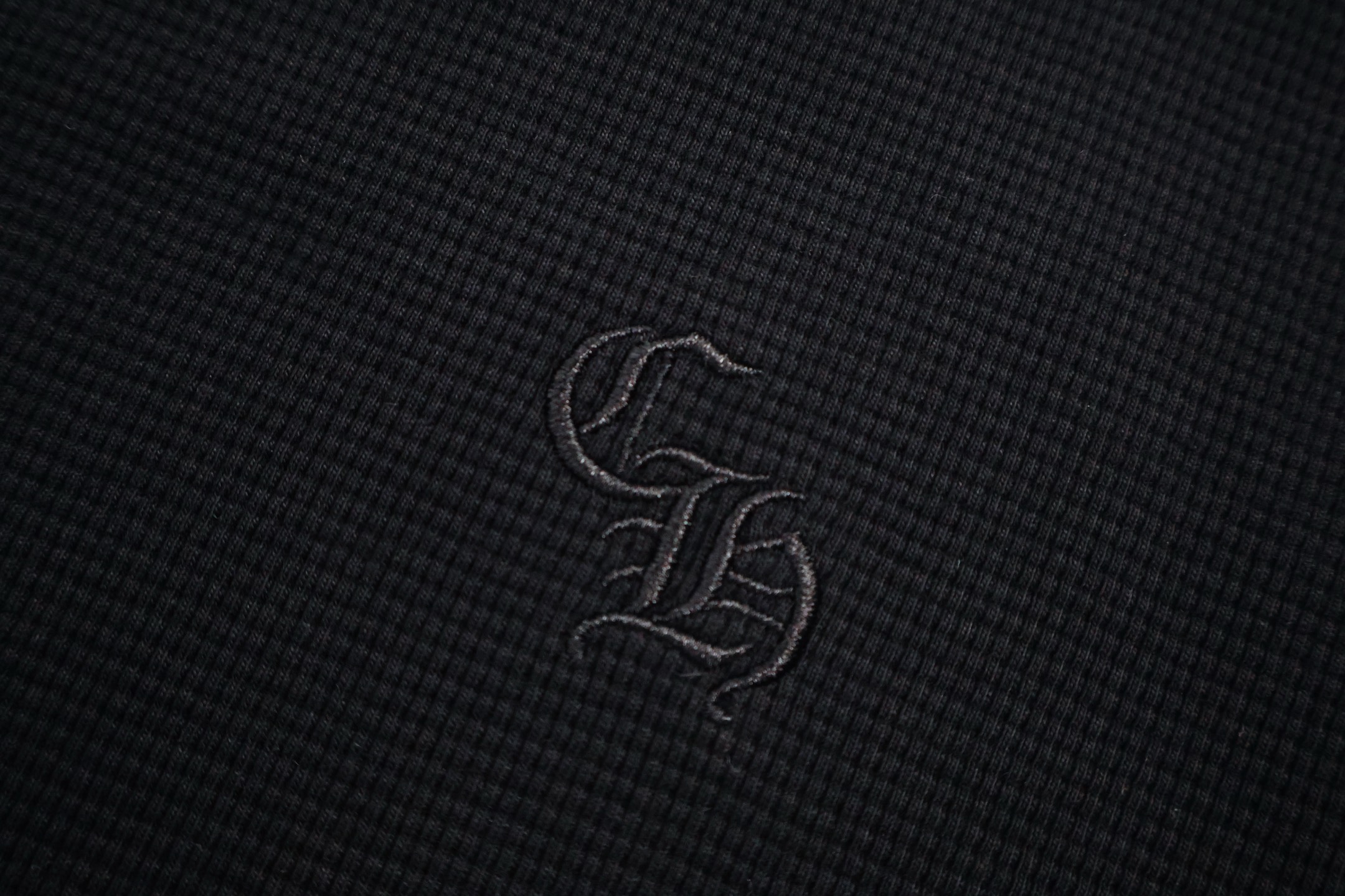 Chrome Hearts 克罗心 亨利领梵文华夫格T恤 卫衣 长袖 灰色 黑色 A5 