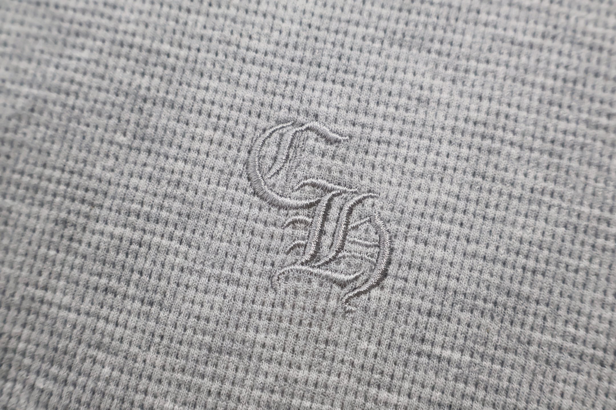 Chrome Hearts 克罗心 亨利领梵文华夫格T恤 卫衣 长袖 灰色 黑色 A5 