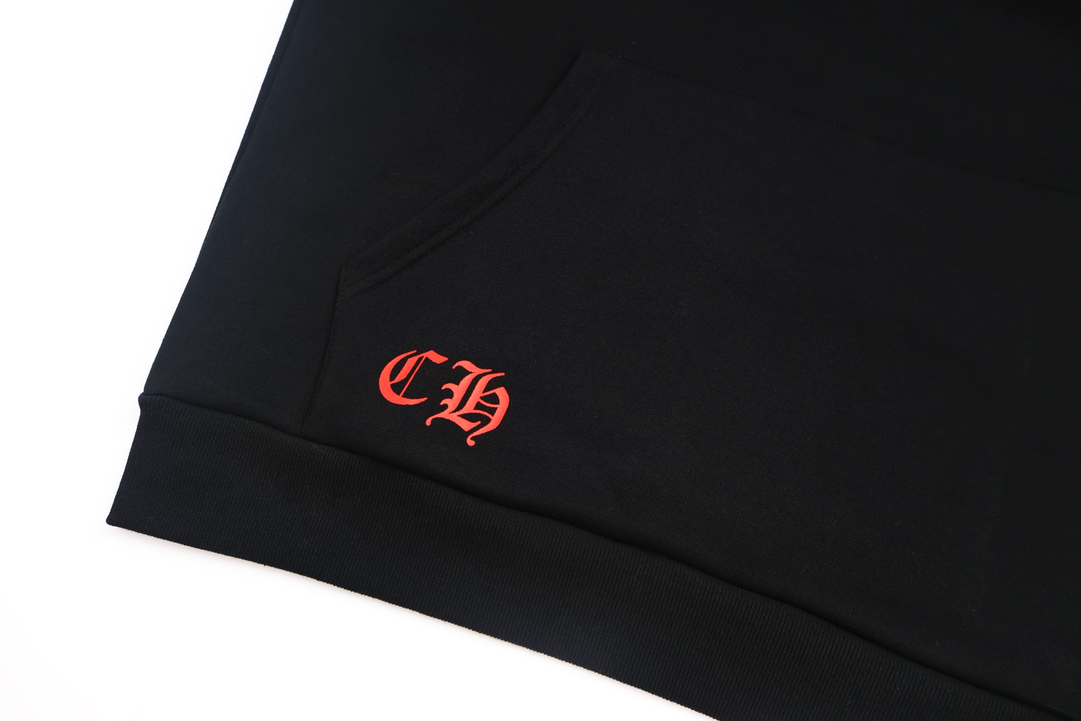 Chrome Hearts 克罗心 大马蹄图案印花连帽卫衣 外套 长袖 黑色 A5