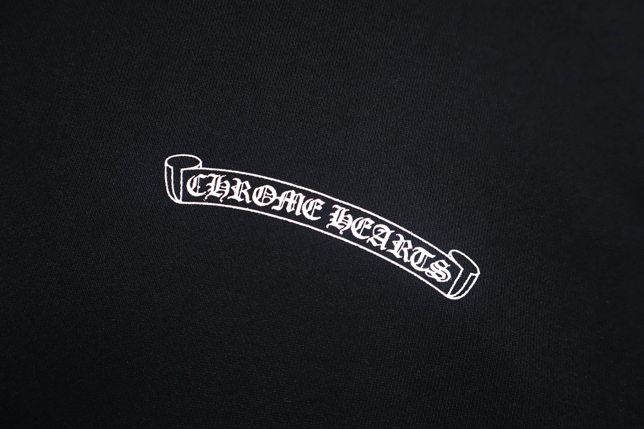 Chrome Hearts 克罗心 大马蹄图案印花连帽卫衣 外套 长袖 黑色 A5