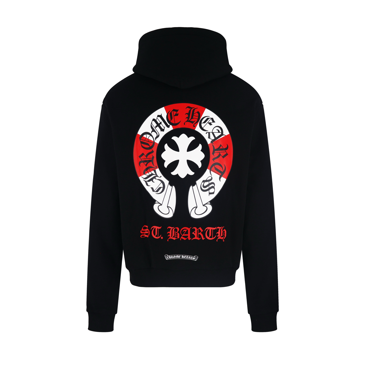 Chrome Hearts 克罗心 大马蹄图案印花连帽卫衣 外套 长袖 黑色 A5