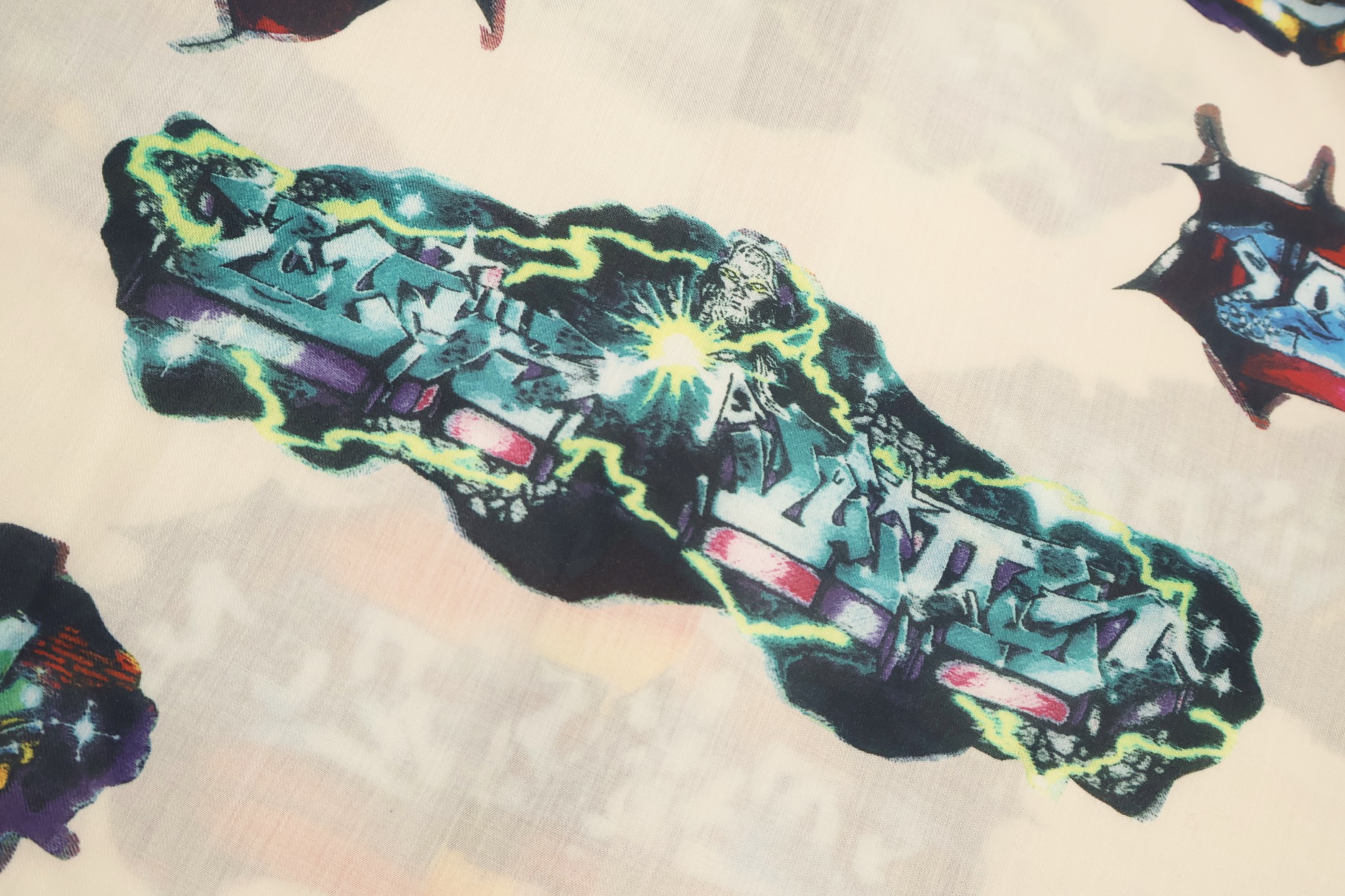 LOUIS VUITTON 路易威登 涂鸦图案睡衣式衬衫 外套 长袖 米色 A5 1AA4PW