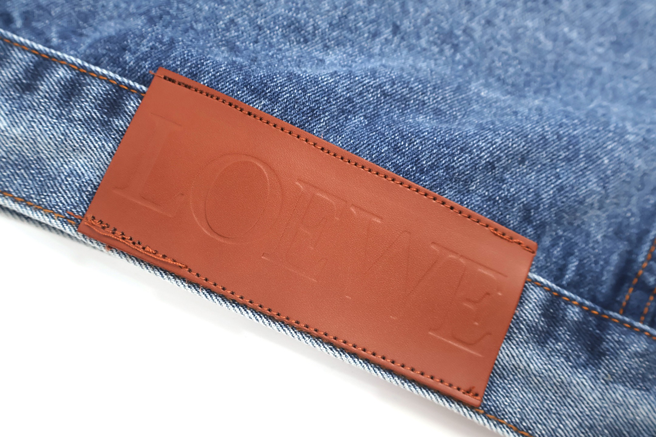 LOEWE 罗意威 袖子Logo徽标印花牛仔外套 夹克 长袖 蓝色 C0 H526Y50W07-5475