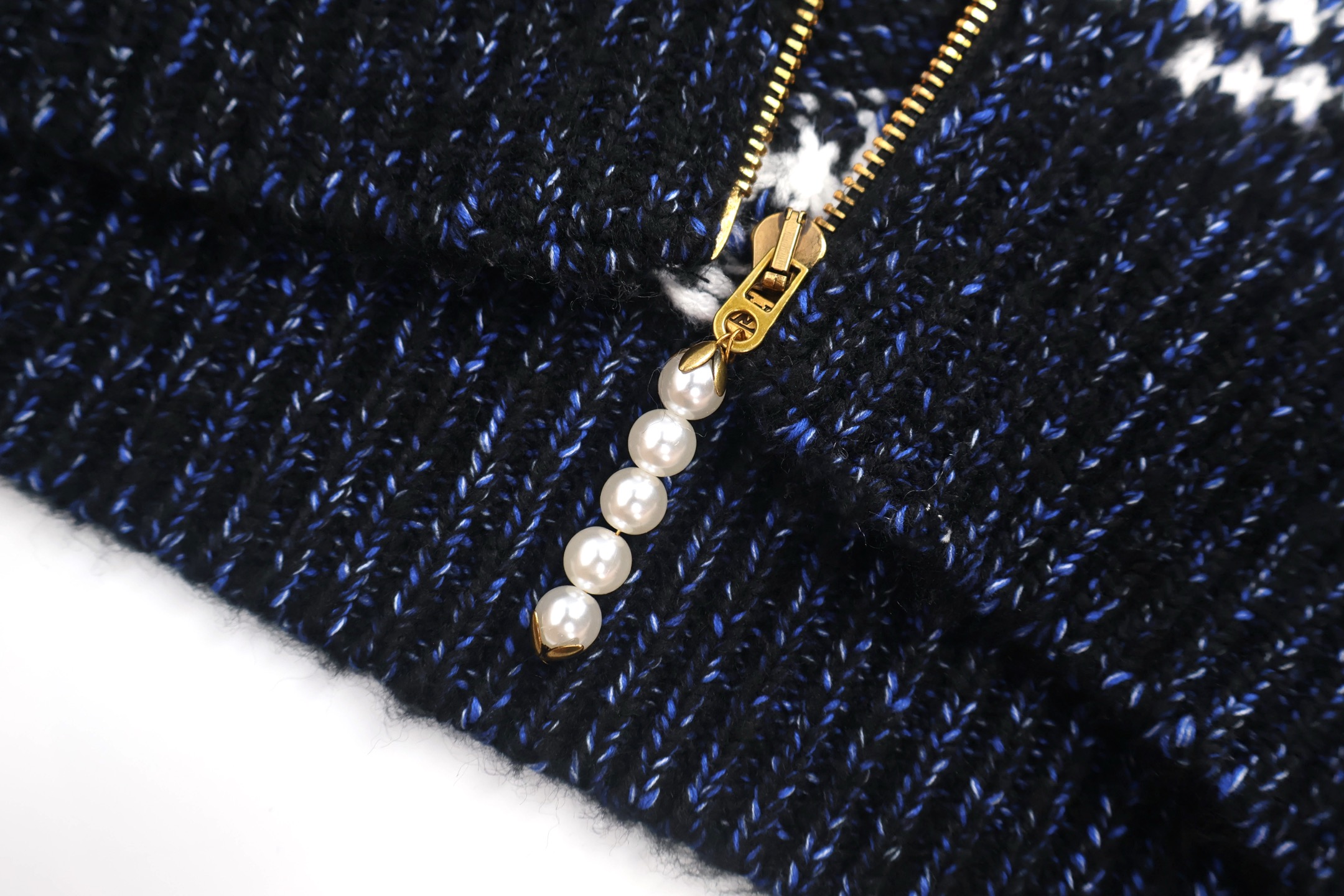 LOUIS VUITTON 路易威登 Nigo 联名款 双鱼图案拉链翻领毛衣 针织衫 外套 夹克 长袖 C0 1AIMAY