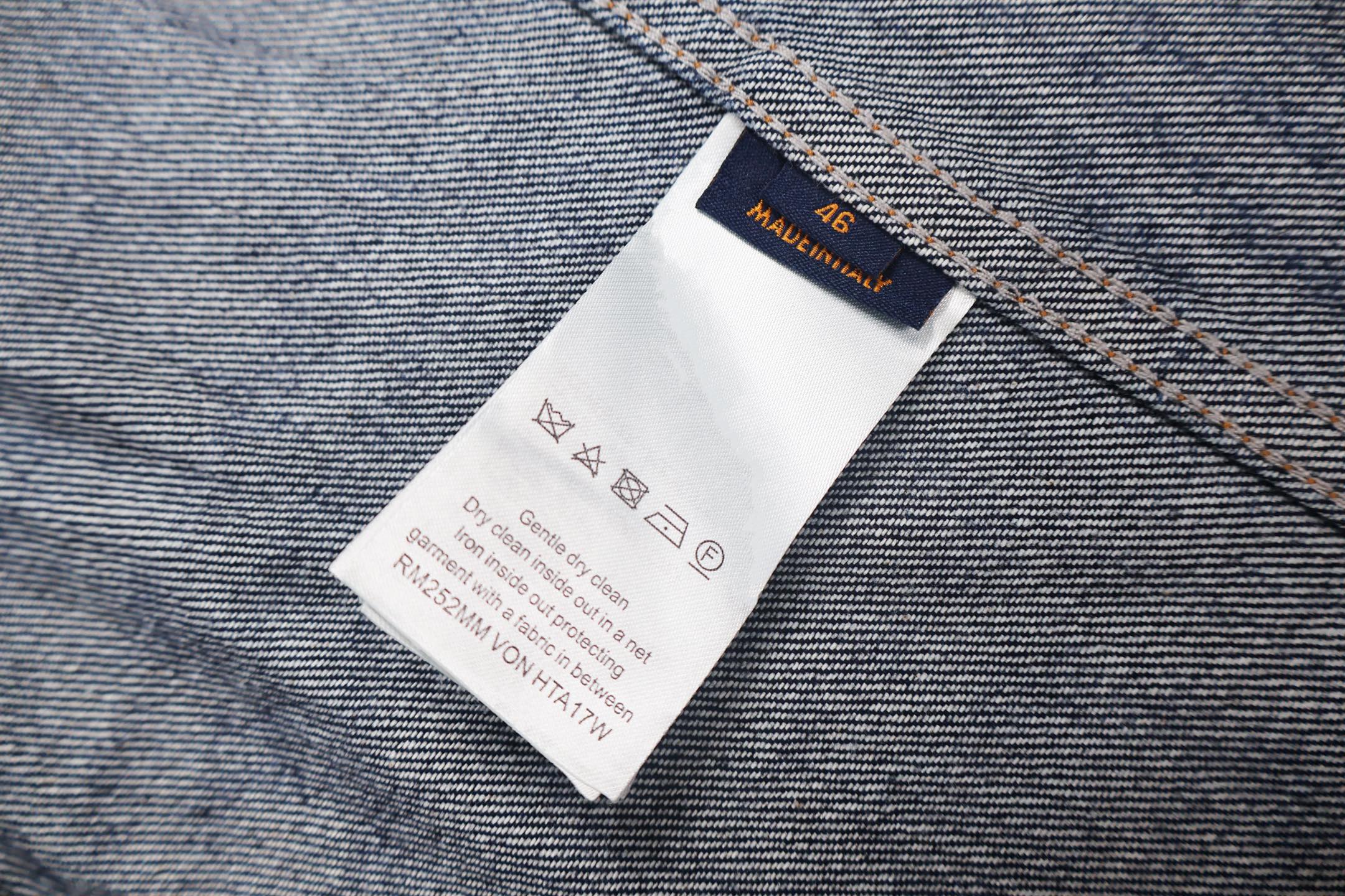 LOUIS VUITTON 路易威登 像素树纹牛仔外套 夹克 长袖 蓝色 C0 1AHUXN