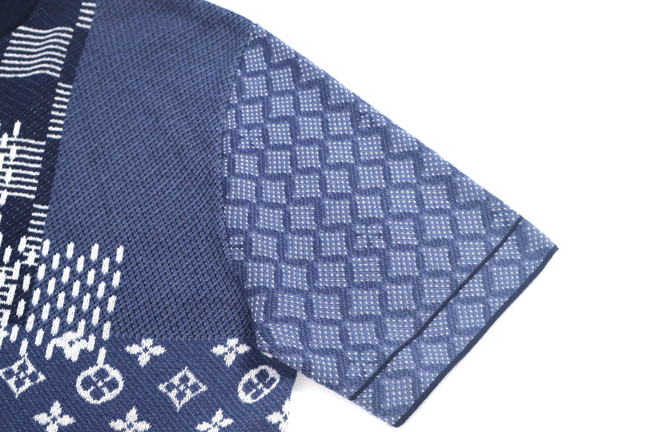 LOUIS VUITTON 路易威登 LV Nigo 联名款 棋盘格毛织 T恤 短袖 A5 1AIMBU