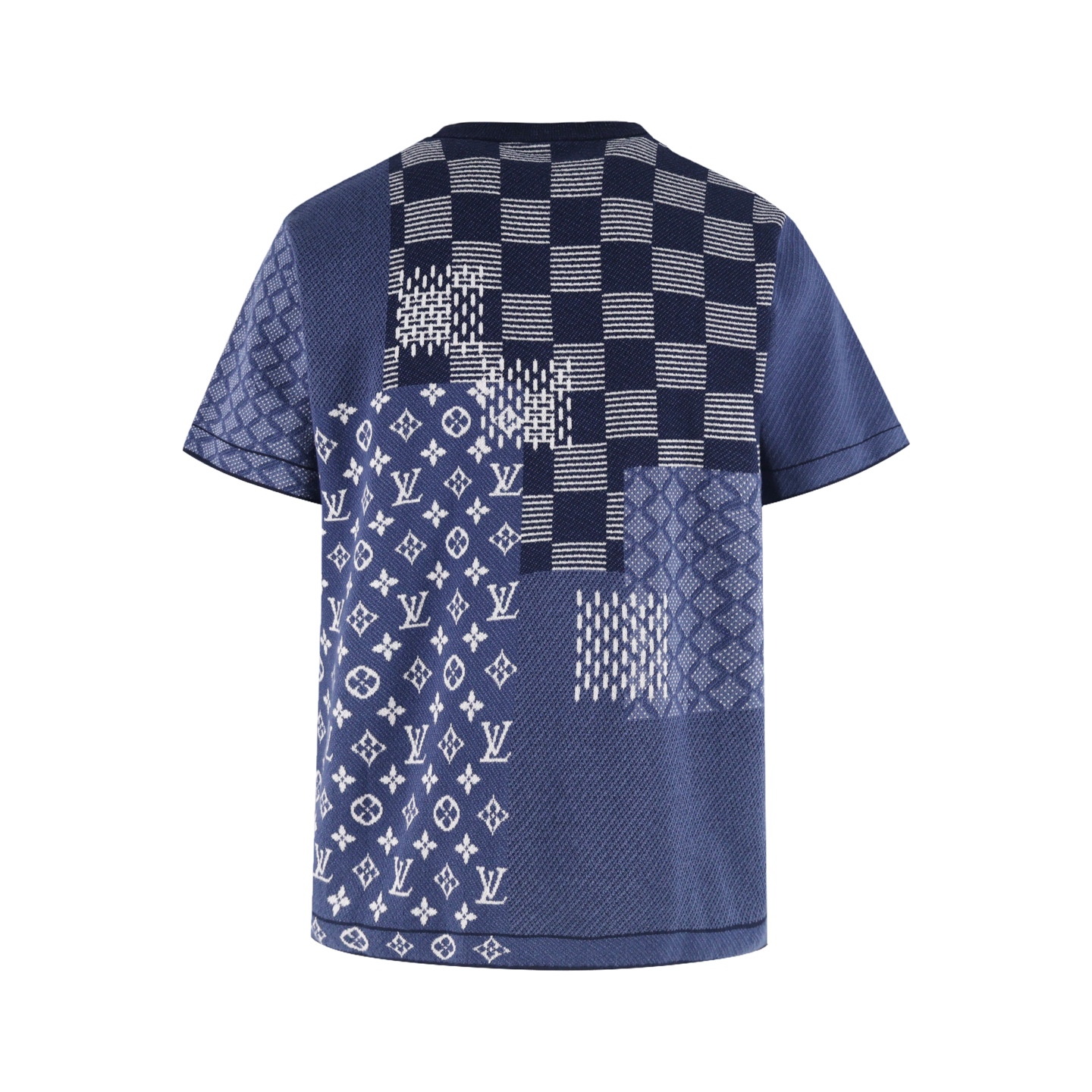 LOUIS VUITTON 路易威登 LV Nigo 联名款 棋盘格毛织 T恤 短袖 A5 1AIMBU