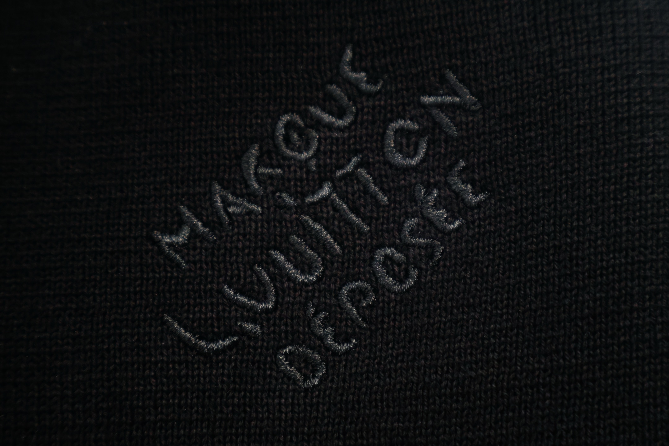 LOUIS VUITTON 路易威登 LV 针织学院风织带羊毛休闲裤 裤子 长裤 黑色 B0 1AGTLW