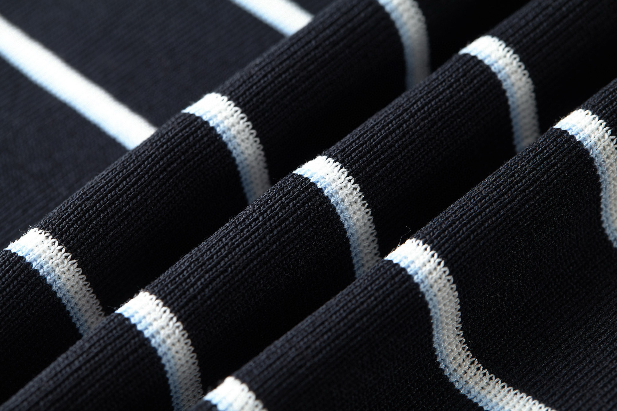 ]PRADA 普拉达 条纹刺绣logo徽标羊毛开衫 毛衣 长袖 外套 黑色 B0 UMG385-16EN-F0002-S-OOO