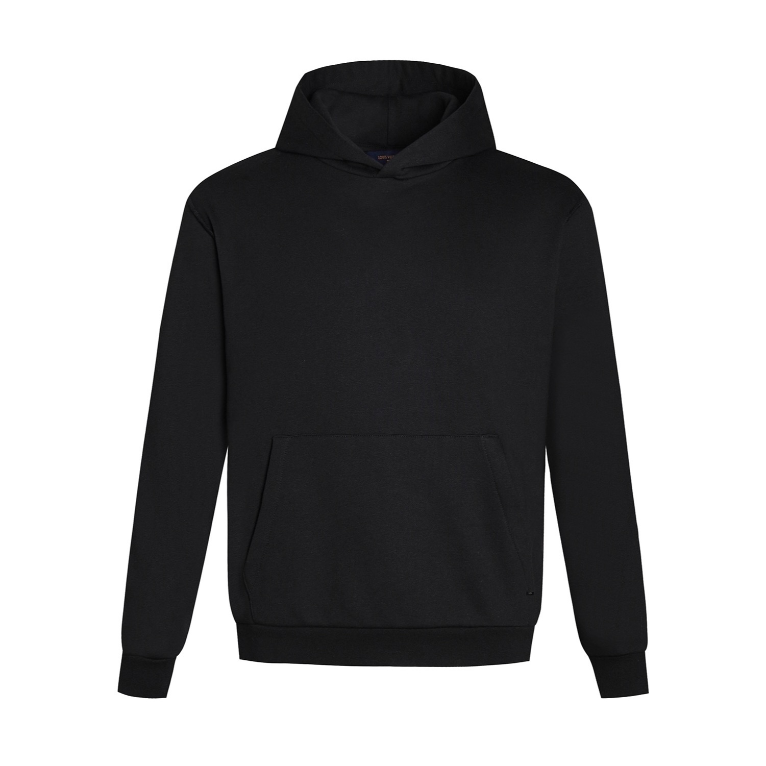 LOUIS VUITTON 路易威登 LV 纯色贴标连帽卫衣 外套 长袖 白色 黑色 A5