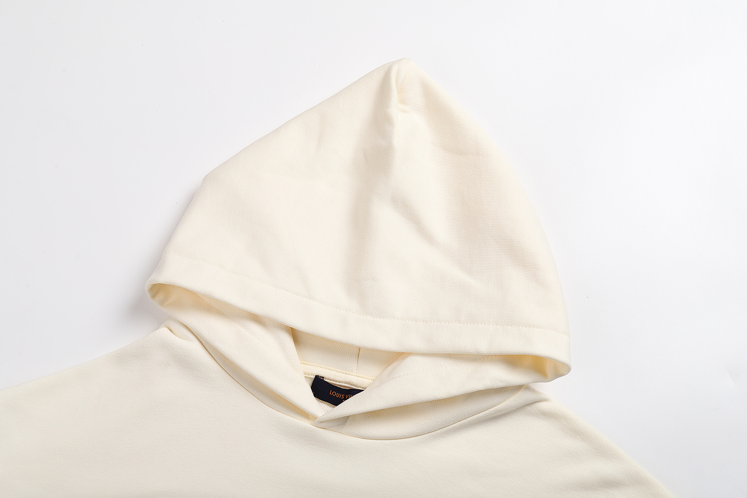 LOUIS VUITTON 路易威登 LV 纯色贴标连帽卫衣 外套 长袖 白色 黑色 A5