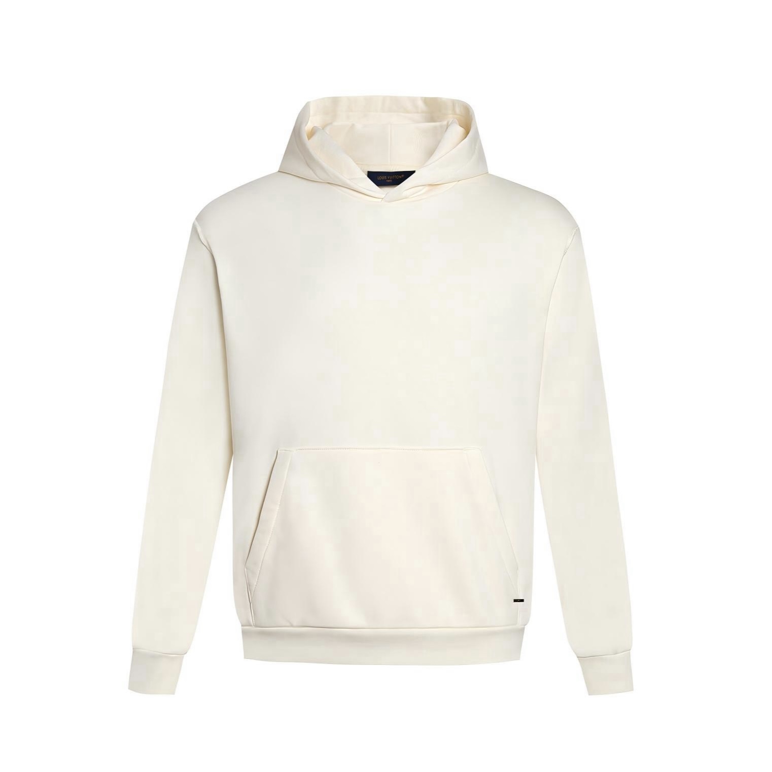 LOUIS VUITTON 路易威登 LV 纯色贴标连帽卫衣 外套 长袖 白色 黑色 A5