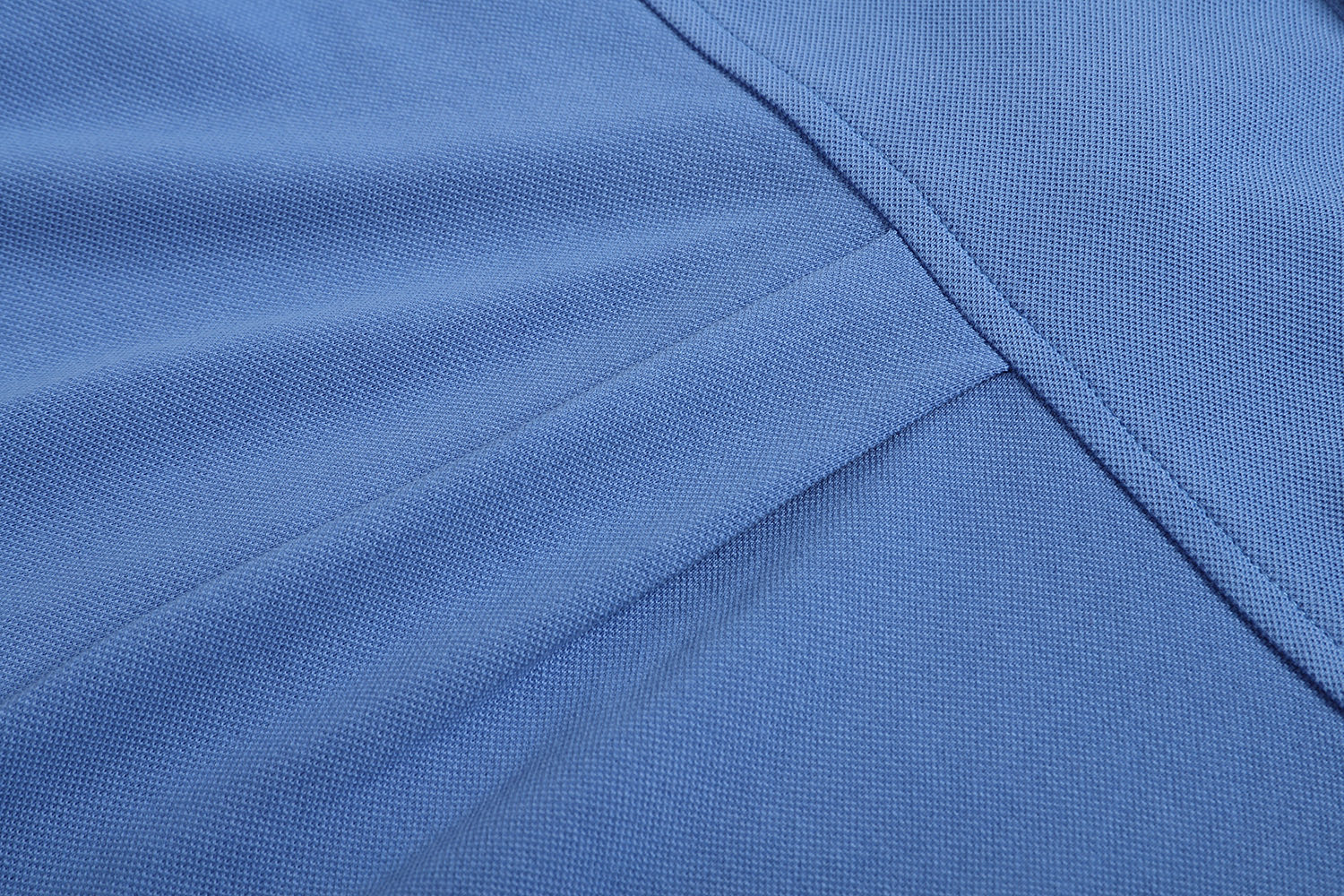 MIU MIU 缪缪 刺绣字母logo棉质衬衫 外套 长袖 蓝色 A5 MK1980-14RW-F0237-S-OOO