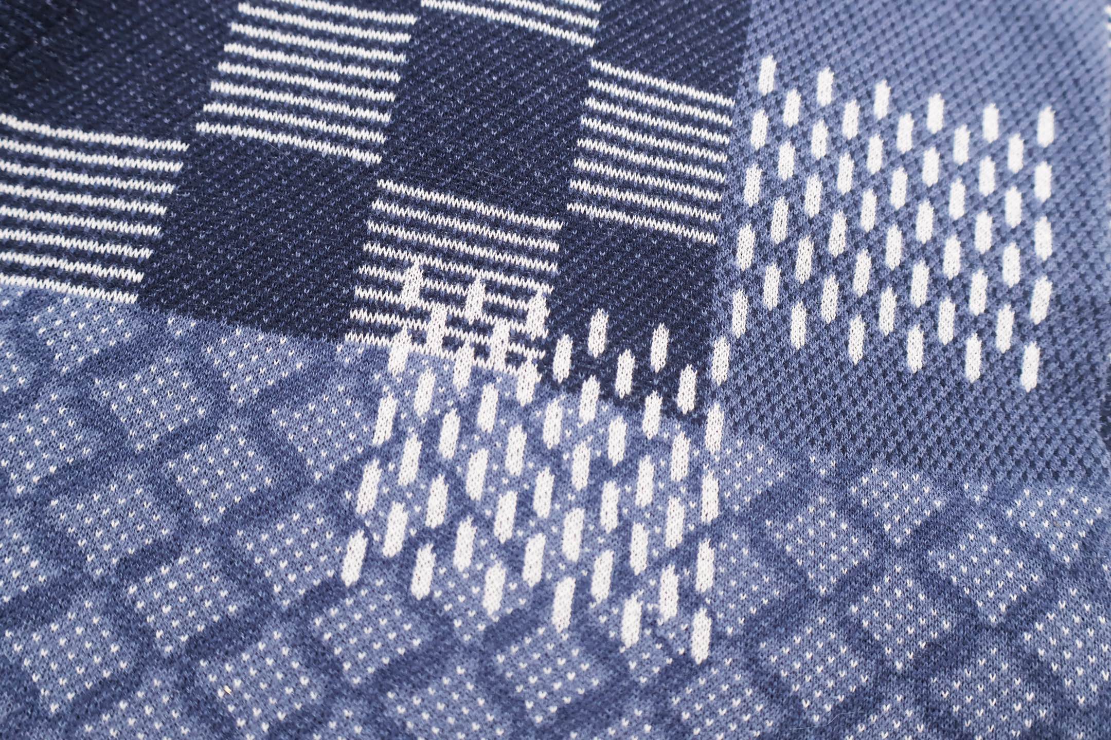 LOUIS VUITTON 路易威登 LV Nigo联名款 棋盘格拼接字母logo毛织松紧腰抽绳短裤 休闲裤 裤子 蓝色 A5 1AIMC2