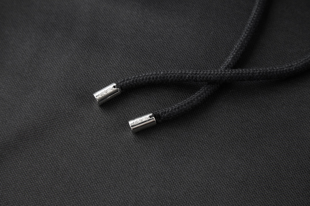 Loewe 罗意威 刺绣字母logo松紧腰休闲运动裤 长裤 裤子 黑色 B0 HSM1Y04X07-1100